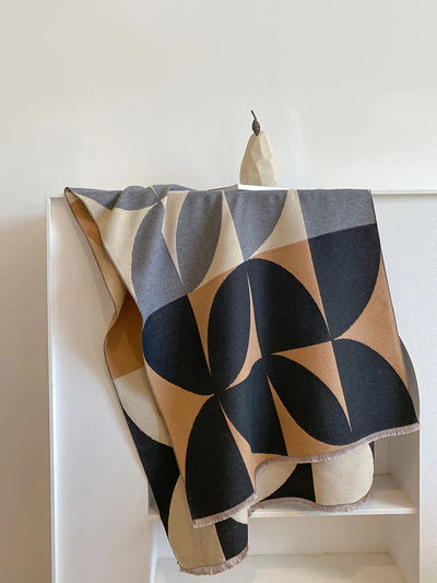 Reversible Cashmere Scarf for Women – Soft Warm Winter Scarf Two-Sided